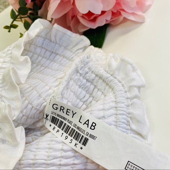 Grey Lab Skirt White Ruffle Mini Women’s
Linen S - Picture 5 of 7